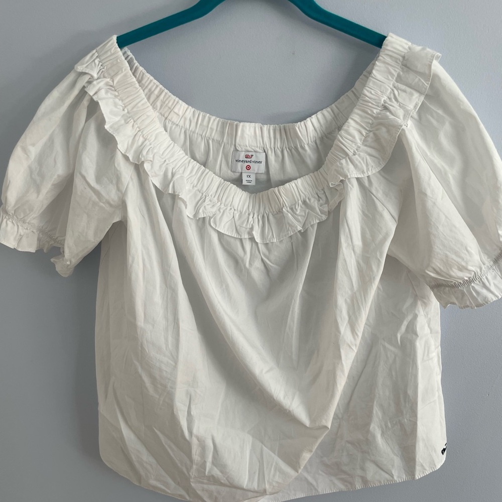 Vineyard Vines for Target Sz 1X Off Shoulder Blouse